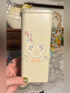 Vintage Goose Tupperware Canister